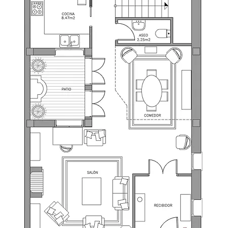 Casa Señorial -casa Completa 5 O Separada En Dos Independientes De 2 Y 3 Habitaciones-